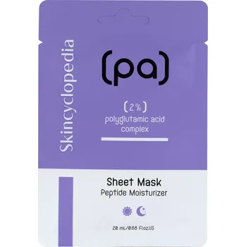 Pleťová maska Skincyclopedia - Sheet Mask Polyglutamic Acid - Hloubkově hydratační plátýnková maska - 1ks/20 ml