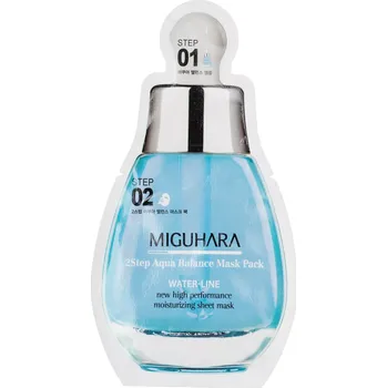 Pleťová maska Miguhara - 2Step Aqua Balance Mask Pack - Hydratační pleťová maska - 1,7 ml + 25 ml