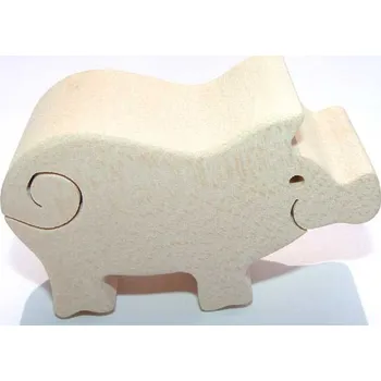 Dřevěná hračka Fauna Dřevěná zvířátko prasátko