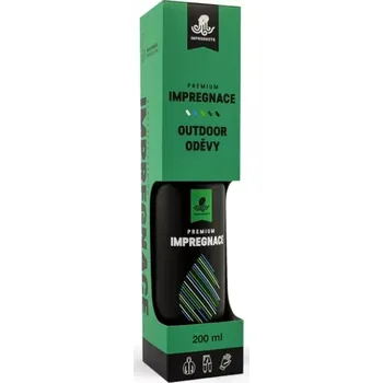 Přípravek pro údržbu obuvi INPRODUCTS Impregnace na Outdoor oděvy (S impregnací ochráníte, membránové bundy, kabáty a větrovky, kalhoty a šortky, čepice a šály, rukavice)
