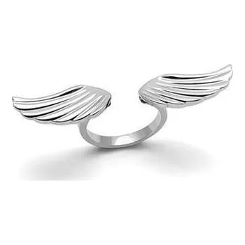 Prsten AL-0091-57 Ocelový prsten andělská křídla