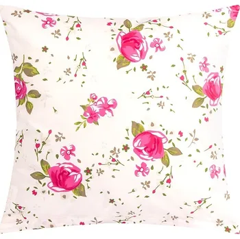 Povlečení Bellatex Povlak na polštářek Růžička růžová, 40 x 40 cm