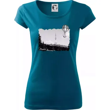 Retro Praděd - Dámské triko Pure - XS ( Petrolejová )