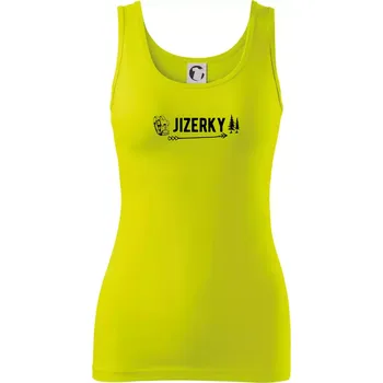 Dámské tričko Jizerky nápis - Dámské tílko - L ( Limetková )