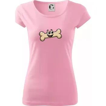 Dámské oblečení Parové triko - Pes a kost - Dámské triko Pure - M ( Růžová )