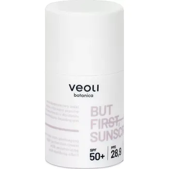 Přípravek na opalování Veoli Botanica - But First, Sunscreen - Širokospektrální lehký ochranný krém proti fostárnutí s hydratačním a zklidňujícím účinkem - 50 ml