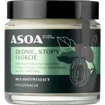 Pleťový krém Asoa - Vyživující mus na dlaně, chodidla a lokty - 120 ml