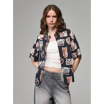 Dámská košile Košile oversized s krátkými rukávy - S - House - vícebarevná - 370GH-MC1