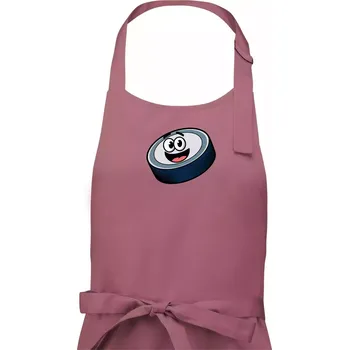 Kuchyňská zástěra Parové triko - Puk a hokejka - Pánská zástěra na vaření - Univerzální velikost ( Starorůžová )