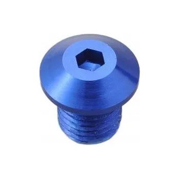 Zrcátko pro motocykl Záslepka zrcátka pravá DAYTONA modrá M10 x 1,25