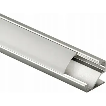 LED páska REJS LUMINO HLINÍKOVÝ PROFIL ROHOVÝ + KRYT PRO LED PÁSEK ALU 1 METR