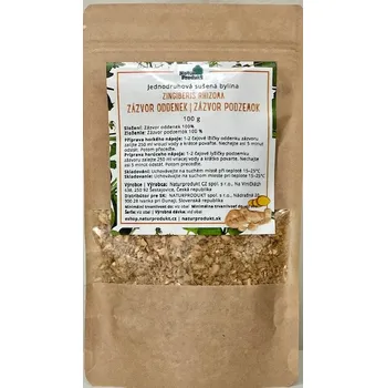 Sušená potravina Naturprodukt Zázvor oddenek sušený 100 g