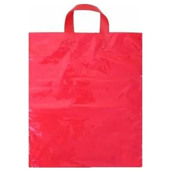 Nákupní taška Taška polyetylénová s uchem červená [1 ks],rychlé dodání