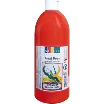 Výtvarná barva Temperová barva, červená, 500ml, Südor,rychlé dodání