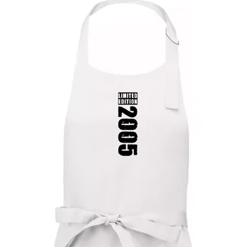 Kuchyňská zástěra Limited edition 2005 pruh - Dámská zástěra na vaření - Univerzální velikost ( Bílá )
