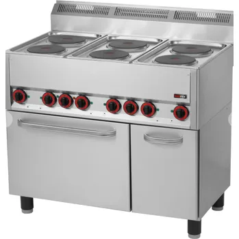 Sporák RM GASTRO Sporák elektrický s el. troubou SPT 90 ELS 6 zón RedFox