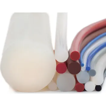 Silikonová panna Profil kruhový (O-kroužkový), průměr 6mm, materiál Silikon 60 ShA bílý, FDA