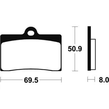 Nářadí na motocykly TECNIUM Racing MX/ATV Brzdové destičky ze slinutého kovu - MOR66 MOR66