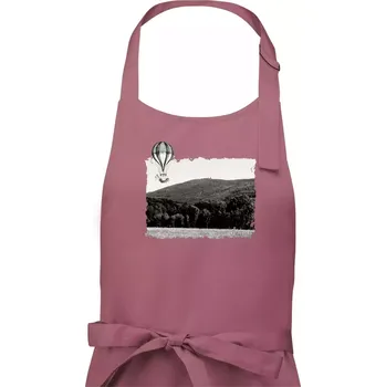 Kuchyňská zástěra Retro Čerchov - Pánská zástěra na vaření - Univerzální velikost ( Starorůžová )