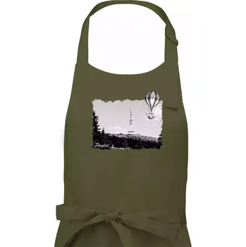 Kuchyňská zástěra Retro Praděd - Pánská zástěra na vaření - Univerzální velikost ( Khaki )