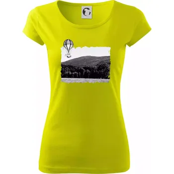 Retro Čerchov - Dámské triko Pure - XS ( Limetková )