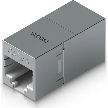 Síťový konektor Ubiquiti RJ45 Inline Coupler Indoor, 10-Pack - Keystone spojka Cat6A, sada 10ks
