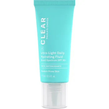 Přípravek na opalování Paula's Choice - Clear - Ultra-Light Daily Hydrating Fluid SPF30 - Hydratační krém na opalování - 15 ml