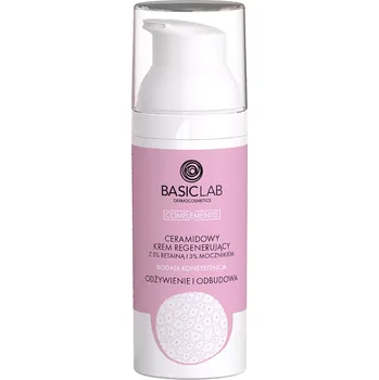 Pleťový krém BasicLab - Complementis - Výživa a obnova - Regenerační krém s ceramidy, betainem a ureou - bohatá konzistence - 50 ml