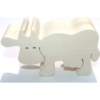 Dřevěná hračka Fauna Dřevěné zvířátko kráva