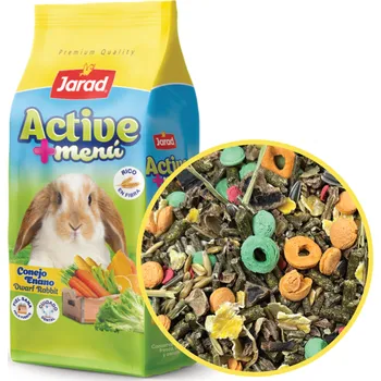 Krmivo pro hlodavce Jarad Active+ Zakrslý Králík Vláknina - 800g