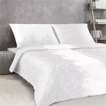 Povlečení Povlečení Veba DIAMANT Džungle bílá 140x220cm + 70x90cm