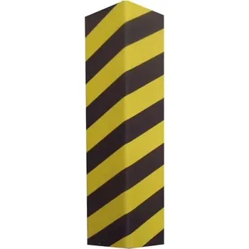 Dětská zábrana Černo-žlutá pěnová ochrana zdí, stěn (roh) - délka 50 cm, šířka 12,5 cm, tloušťka 2,5 cm