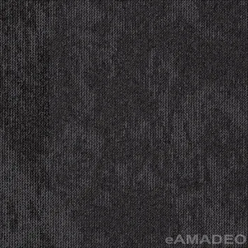 Koberec Kobercové čtverce Tarkett Desso Desert 9580 - černé