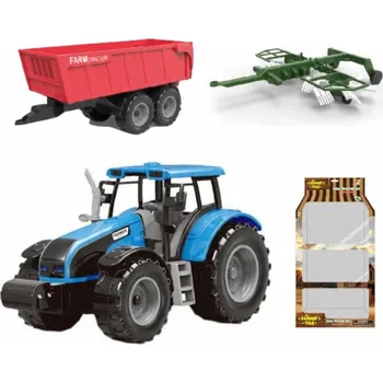 autíčko TRAKTOR S PŘÍVĚSEM POHON TRAKTOR SADA SE STROJEM