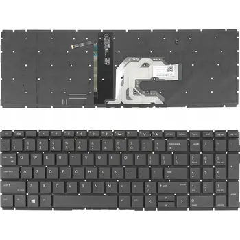 Náhradní klávesnice pro notebook Klávesnice L45091-B31 L45090-B31 HP 450 G6 G7 LED pro HP, Compaq