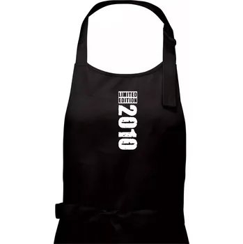 Kuchyňská zástěra Limited edition 2010 pruh - Dámská zástěra na vaření - Univerzální velikost ( Černá )