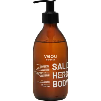 Sprchový gel Veoli Botanica - Salic Hero Body - Čisticí a exfoliační sprchový gel - 280 ml