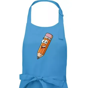 Kuchyňská zástěra Parové triko - Tužka a guma - Pánská zástěra na vaření - Univerzální velikost ( Světlý tyrkys )