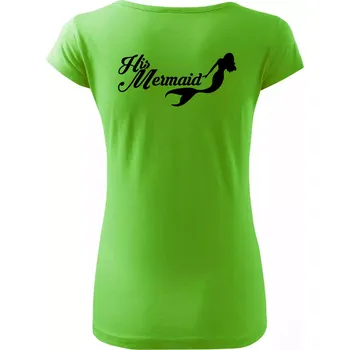 His Mermaid - Dámské triko Pure - 3XL ( Apple Green )