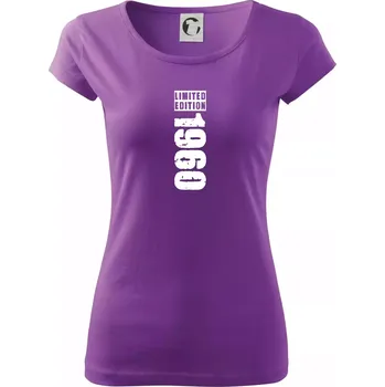 Dámské tričko Limited edition 1960 pruh - Dámské triko Pure - XS ( Fialová )