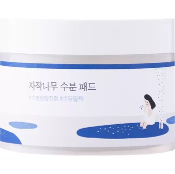 Pleťový krém Round Lab - Birch Juice Moisturizing Pad - Zklidňující pleťové tampony - 80 ks / 150 g