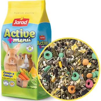 Krmivo pro hlodavce Jarad Active+ Králík & Morče - 3kg + 1kg GRATIS