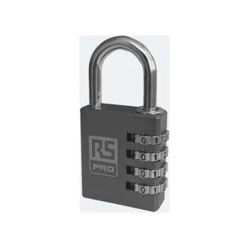 Visací zámek Ne Kódový visací zámek, Hliník Vnitřní, venkovní 6mm třmen, Šedá