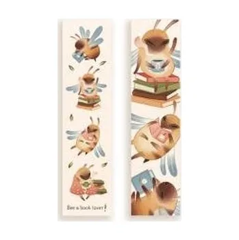První čtění Zakładka kartonowa - Bee a book lover