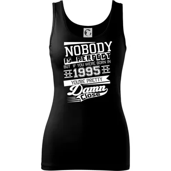 Dámské tričko Nobody is perfect - 1995 - Dámské tílko - M ( Černá )