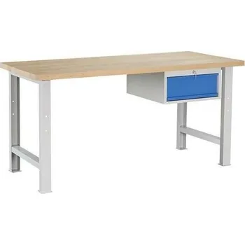 Dílenský stůl Dílenský stůl Weld se zásuvkou, 84 x 170 x 80 cm, šedý