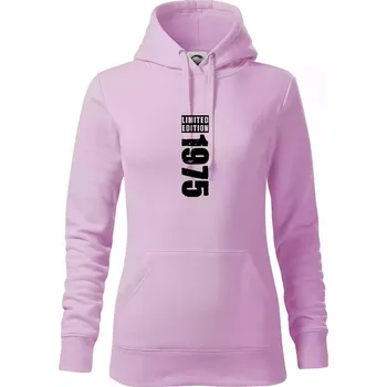 Dámská mikina Limited edition 1975 pruh - Mikina dámská Cape s kapucí - XS ( Orchid )