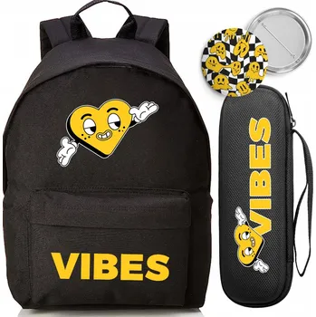 Školní batoh Školní batoh Funandstyle s jednou přihrádkou, černý, 18 l