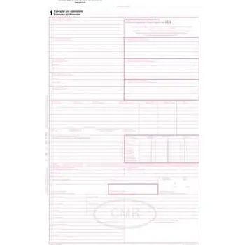 Tiskopis Mezinárodní nákladní list CMR A4, samopropisovací, 7 listů 1198,rychlé dodání