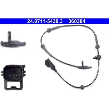 Přislušenství brzdového systému Snímač, počet otáček kol ATE 24.0711-5438.3